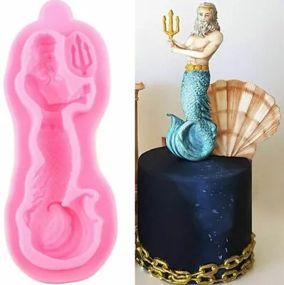£7.99 • Buy King Neptune Silicone Mould For Sugar Craft, Fondant, Cake Decorating ,Baking 