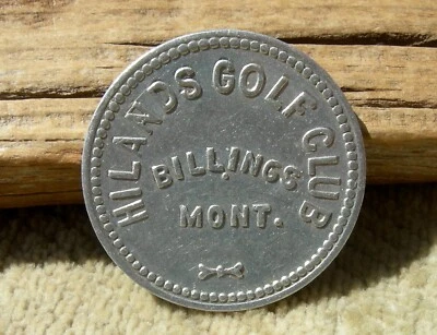$24.95 • Buy Ca 1900s BILLINGS MONTANA MT YELLOWSTONE UNLIST?   GOLF CLUB  ALUM. 25 VA TOKEN 