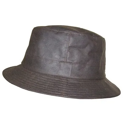 £24.94 • Buy Hoggs Of Fife Waxed Bush Hat In Dark Olive