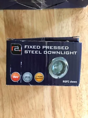 £25 • Buy RA - Downlight Fixed Steel GU10 Halogen/CFL/Led Aluminium Reflector -Chrome X7