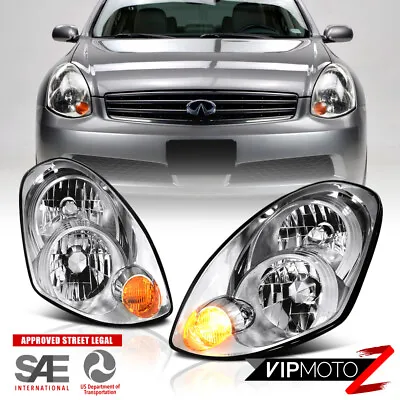 For 2005-2006 Infiniti G35 Sedan [Factory D2S HID] Chrome Headlamp Assembly NEW • $211.95
