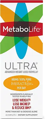 MetaboLife Ultra Advanced Weight Loss Formula - Appetite Suppressant &...  • $69.99