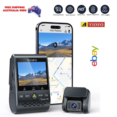 $274.99 • Buy VIOFO Dual Dash Cam, 2K 1440P Front And Rear Dash Camera With Wi-Fi GPS