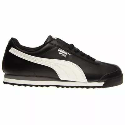 Puma Roma Basic  Mens Black Sneakers Casual Shoes 353572-11 • $29.99