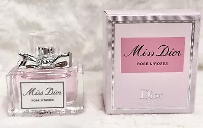 Miss Dior Rose N’ Roses  For Women Eau De Toilette Mini Bottle 0.17 Fl Oz New • $21.90