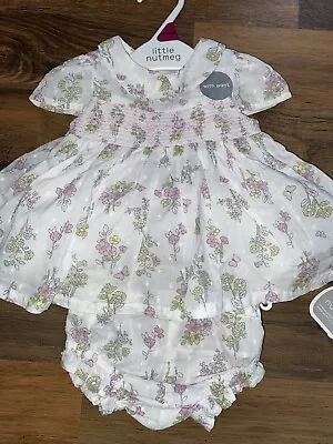 Beautiful Baby Girls Dress With Matching Pants Newborn BNWT • £10.99