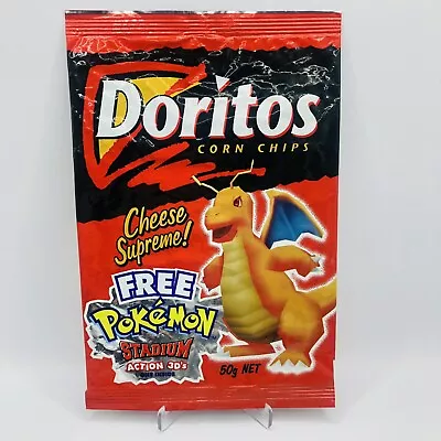 HOLY GRAIL Pokemon Stadium Action 3D Tazo Doritos Red￼ Chip Packet ￼2000 Promo • $10000