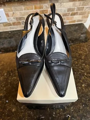 Merona Abby Black Women’s Slingback Dress Shoe Size 6. 1/2  • $12.99