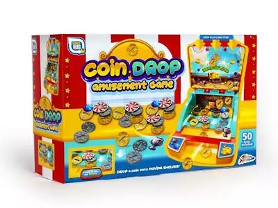Coin Drop Amusement Game Fairground Arcade Coin Pusher Machine Children Kids 6+ • £17.95