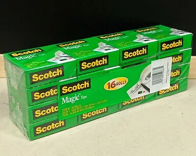 Scotch 3M Magic Tape 810 Invisible Photo Safe 19mm X 25.4m Pack Of 16 • $61.95