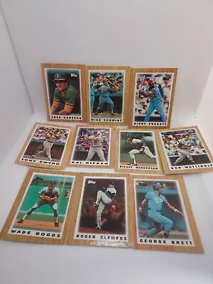 1987 Topps Baseball Glossy Mini Leaders Complete Set (77) Cars-RyanHenderson+ • $12.95