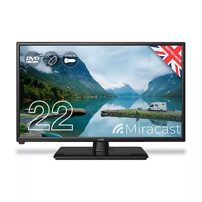 £189.99 • Buy Cello 22  Inch Full HD LED 12 Volt TV With Freeview And Built-in DVD Player