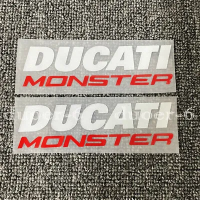 Motorcycle Fuel Tank Emblem Decals For Ducati Monster Bike Reflective Stickers • $11.90