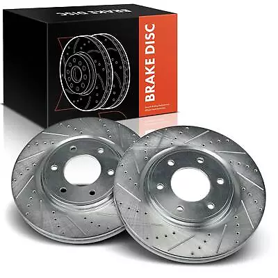 2x Front Side Drilled Brake Rotor For INFINITI QX56 Nissan TITAN Armada V8 5.6L • $151.99