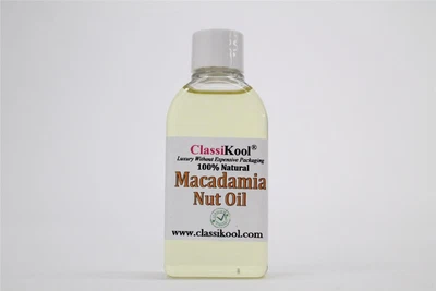 Classikool 50ml Natural Macadamia Nut Carrier Oil: Skin & Dry Hair Treatment • £4.99