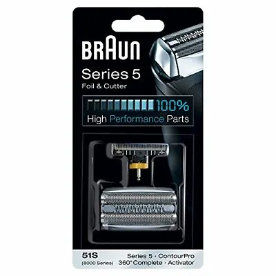 Braun 51S Replacement Foil & Cutter Blades Shaver 8585 8595 8781 8985 8975 8995 • $39.69