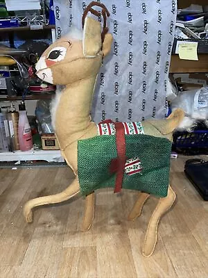 $44 • Buy Vintage Annalee 20” Reindeer Rudolph Car Holder