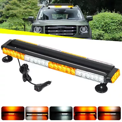 26  LED Emergency Strobe Light Bar Warning Rooftop Double Side Traffic Advisor • $43.27