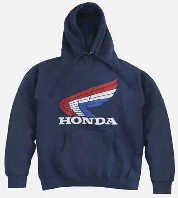 Honda Apparel Navy Honda Vintage Wing Hoodie Medium • $39.95