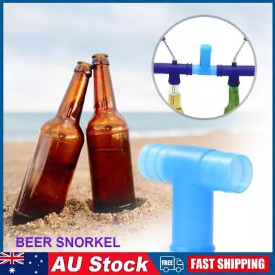 Beer Snorkel Funnel Drink Straw Connector For Party Bar (B Blue) • $10.29