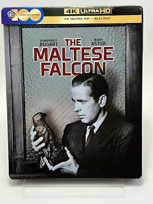 The Maltese Falcon 4K + Blu-ray Limited Edition Import Embossed Steelbook READ • $39.99
