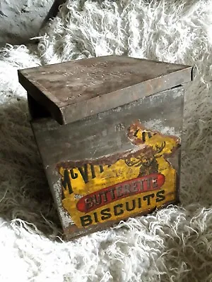 £40 • Buy Lovely Vintage Crawfords/McVitie Price Ltd Lincoln Metal Butterette Biscuit Tin