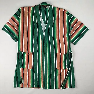 Vintage Robe Corporation Of America Kabuki Coat Men’s OSFA Striped House Coat • $75