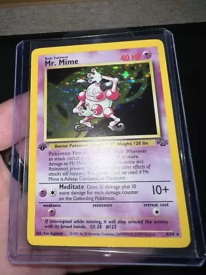 Mr. Mime 6/64 Jungle Holo WotC 1999 Vintage NM First Edition • $23.50