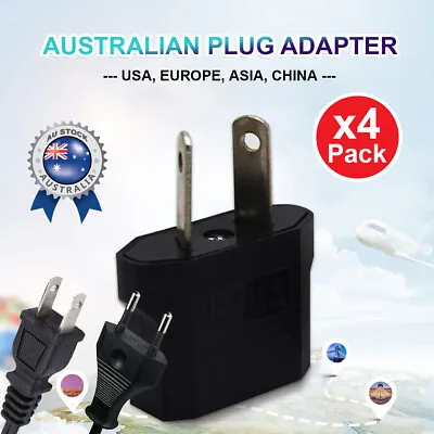 $6.59 • Buy 4x US To Australia Power Adapter AU Travel Converter USA EU JAPAN ASIA AC PLUG