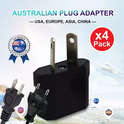 4x US To Australia Power Adapter AU Travel Converter USA EU JAPAN ASIA AC PLUG • $6.59