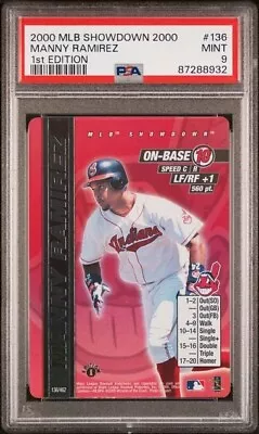 2000 MLB Showdown 1st Edition #136 Manny Ramirez FOIL SP Graded PSA 9 Mint Pop 2 • $44.95