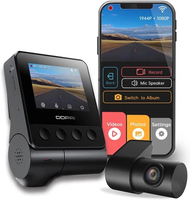 $199 • Buy 3K Front And Rear WiFi GPS Dash Cam Car Camera Video Recorder Night Vision LCD