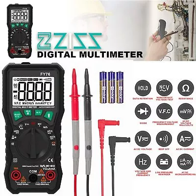 Digital Multimeter Auto Range AC DC Voltmeter Ammeter Ohmmeter LCD Tester Meter • $20.98