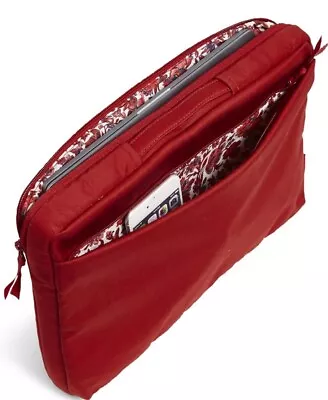 Vera Bradley Women's Signature Cotton Laptop Organizer In Cardinal Red  • $15