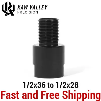 Kaw Valley Precision 1/2x36 To 1/2x28 Barrel Muzzle Thread Adapter/Converter • $27.75