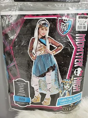 Monster High Frankie Supreme Costume Child Xl 14-16 • $25