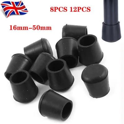 8/12pcs Rubber Chair Ferrule Anti Scratch Table Stool Feet Leg Grip Tip End Caps • £7.49