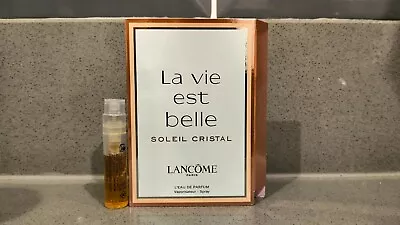 Lancome La Vie Est Belle Soleil Cristal Ladies EDP Sample 1.2ml Vial Spray • £3.99