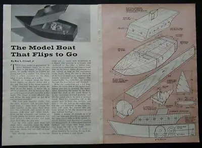 Model Boat Invisible Flipper Powered *Easy Build* HowTo PLANS • $4.79