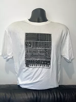 MOOG MOTM .COM BIG MODULAR SYNTHESIZER T SHIRT Arp Roland Korg Analog • $9.99