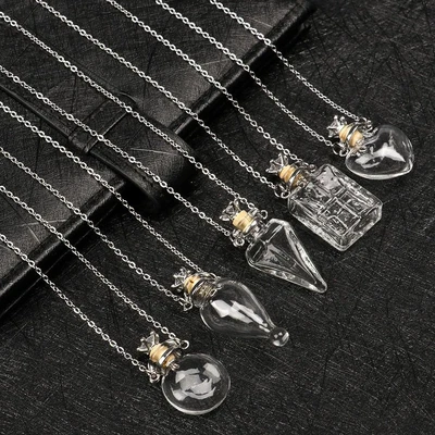 $17.48 • Buy Bottle Pendant Essential Oil Diffuser Memorial Jewellery Perfume Vial Necklace
