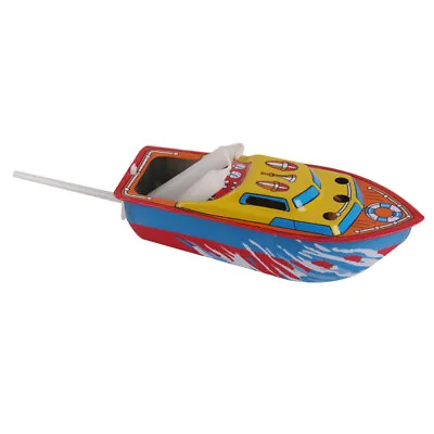 £10.15 • Buy Colorful Pop Pop Boat Powered With Candle Retro Tin Toy Vintage Collectible .