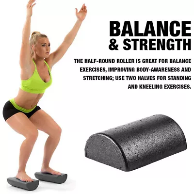 1Pair 30cm Half Round Foam Roller For Yoga Sport Balance Pad Yoga Blocks K3I8 • $27.99