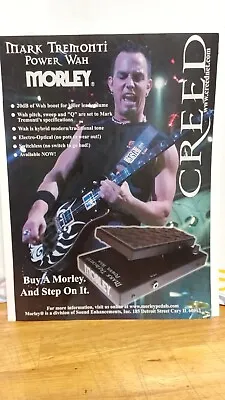 Morley Guitar Effects Mark Tremonti Power Wah  Print Ad  11 X 8.5   C5 • $5.20