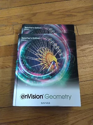 EnVision Geometry Teacher Edition Volumes 1 & 2  • $135
