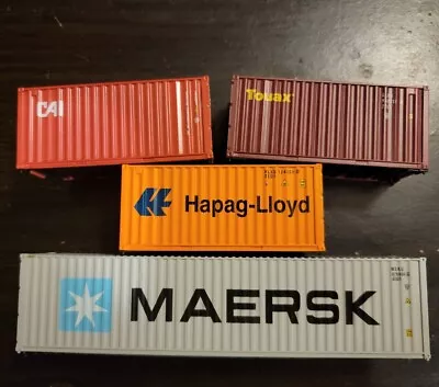 HO Scale Athearn Assorted Containers CAI Maersk Hapag Lloyd Touax • $59