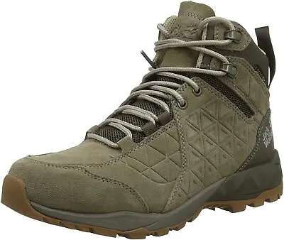 New Women's Jack Wolfskin Cascade Hike Lt Texapore High Rise Shoe Beige UK 7.5 • £39.99