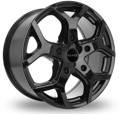 Alloy Wheels 18  Romac Cobra Black Gloss For Jaguar XJ [X350] 03-09 • $886.63