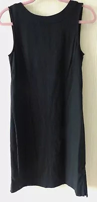 Brand New + Tags M & S 52% Linen 48% Viscose Black Dress Size 8 Regular • £9.99