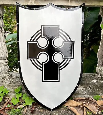 Medieval Heater Shield Crest Family Coat Of Arms Shield Black And White • $99.22